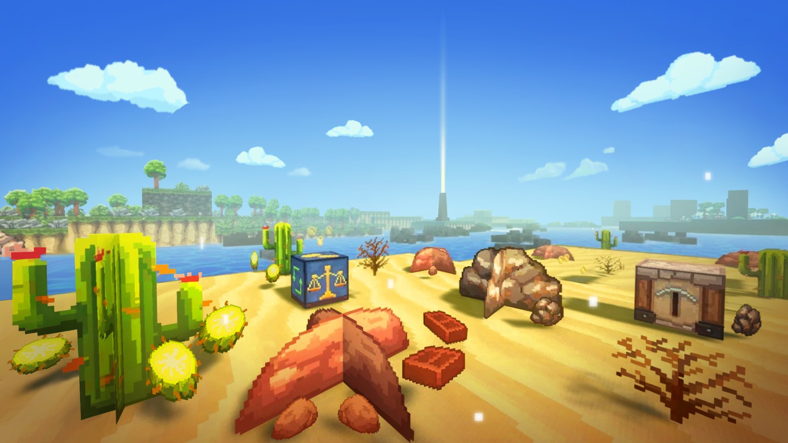 Скриншот игры с пустынным островом